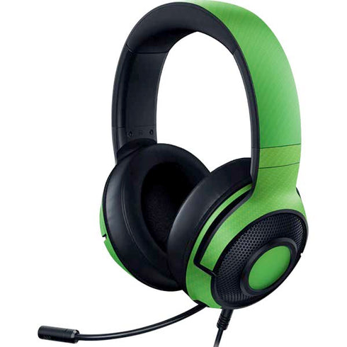 Green Carbon Fiber Specialty Material Razer Kraken X Skin